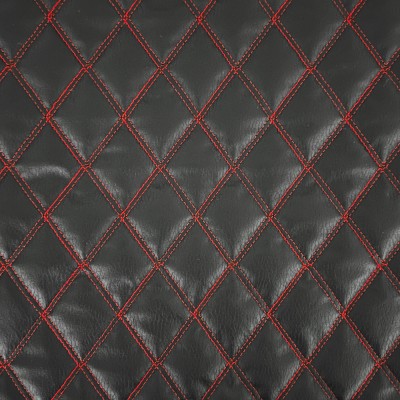 Stitched Leatherette Leather Vinyl Fabric - B