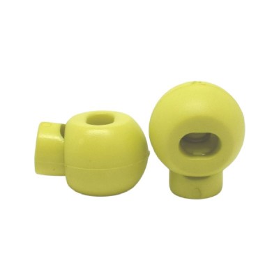 Round Spring Cord Lock 1 Hole - Lime