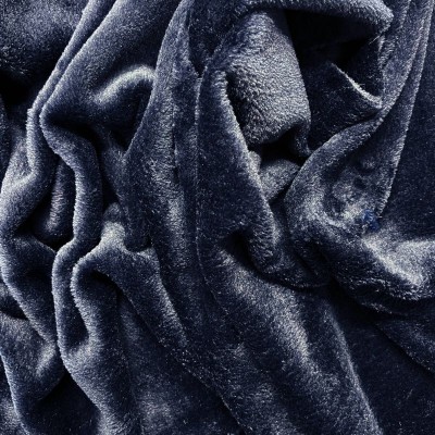 Cuddle Soft Fleece Fabric Plain - Navy