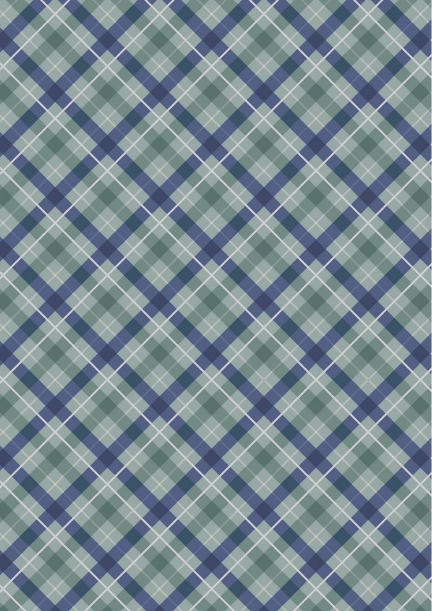 blue tartan fabric