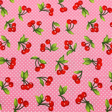 cherry print fabric
