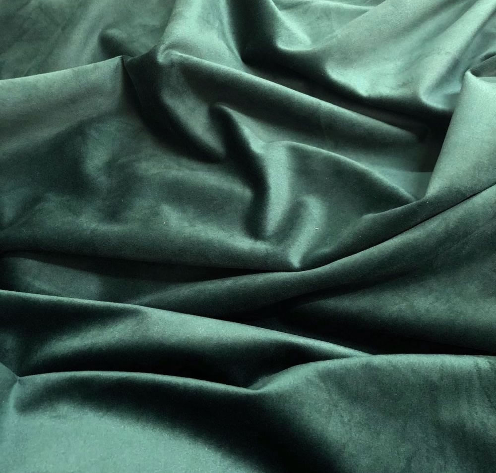 green velour fabric