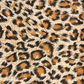 leopard print fabric polycotton