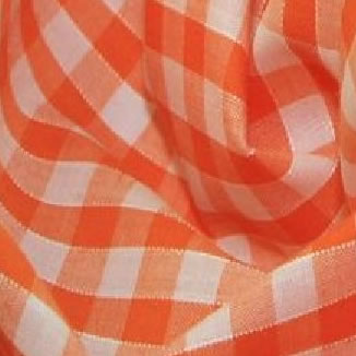 orange gignham fabric