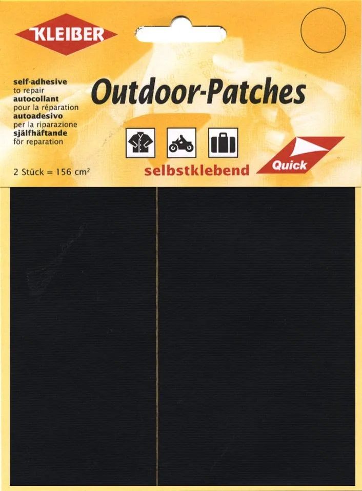 Kleiber Outdoor Patch Self Adhesive Synthetic x2 Black