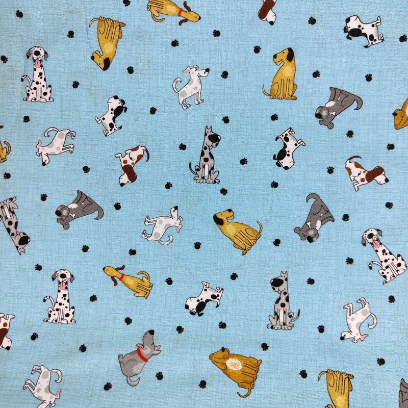 100% Cotton Print Fabric by Nutex - Canines & Felines - Dogs
