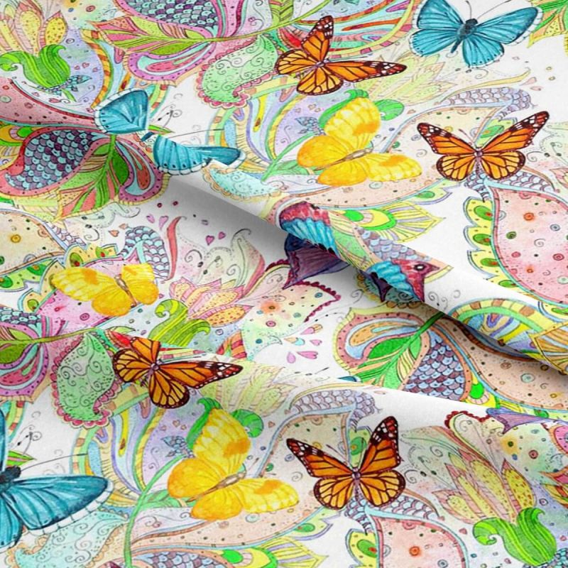 100% Cotton Fabric by Crafty Cotton - Butterfly Beauty
