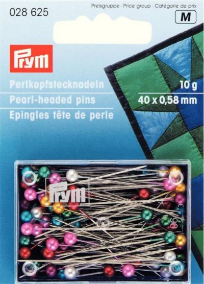 Prym Pearl-Headed Pins 0.58 x 40mm