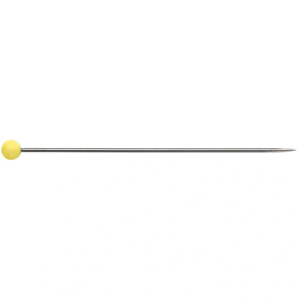 Prym Glass-headed Pins 0.60 x 43mm Yellow Hea