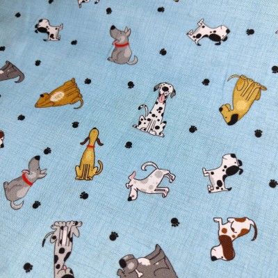 100% Cotton Print Fabric by Nutex - Canines &