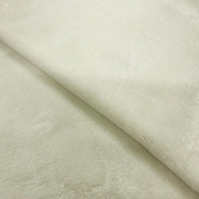 Cuddle Soft Fleece Fabric Plain - Ivory