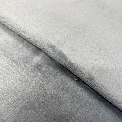 Cuddle Soft Fleece Fabric Plain - Grey