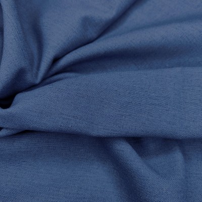 Rayon Linen Mix Fabric - Navy