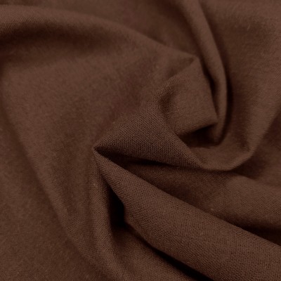 Rayon Linen Mix Fabric - Brown