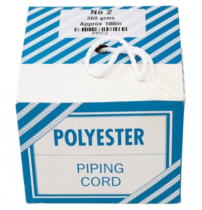Boxed Polyester Twisted Piping Cord - Size 6, 5mm 