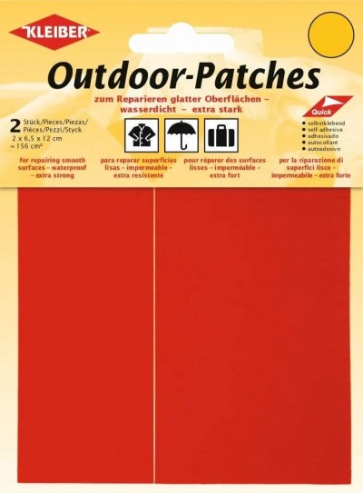 Kleiber Outdoor Patch Self Adhesive Synthetic x2 Red