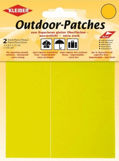 Kleiber Outdoor Patch Self Adhesive Synthetic x2 Neon Yellow