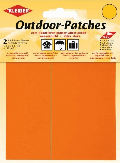 Kleiber Outdoor Patch Self Adhesive Synthetic x2 Neon Orange