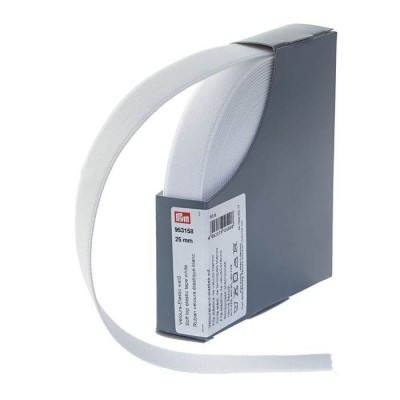 Prym Soft Top Elastic 25mm - White
