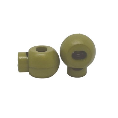 Round Spring Cord Lock 1 Hole - Pear Green