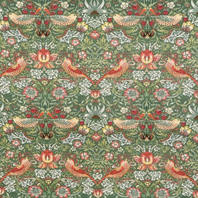 100% Cotton By Crafty Cotton - William Morris Design - Strawberry Thief Sage