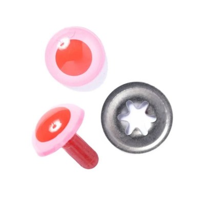 21mm Safety Toy Eye - Red & Pink