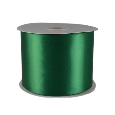 Sash Ribbon Single Sided Satin 100mm - Emerald Green