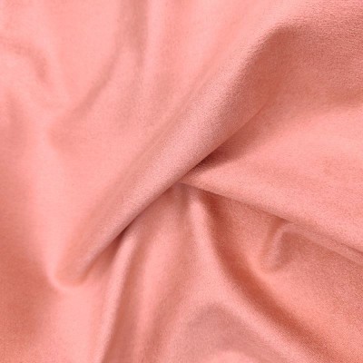 Stretch Suede Suedette Fabric - Salmon