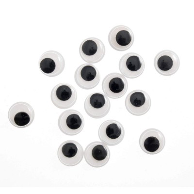 25mm Safety Toy Eye - Googly Glue-On Black