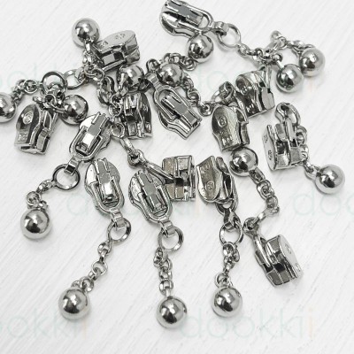 Zip Pull No.3 - 4mm Silver - ZS3-54